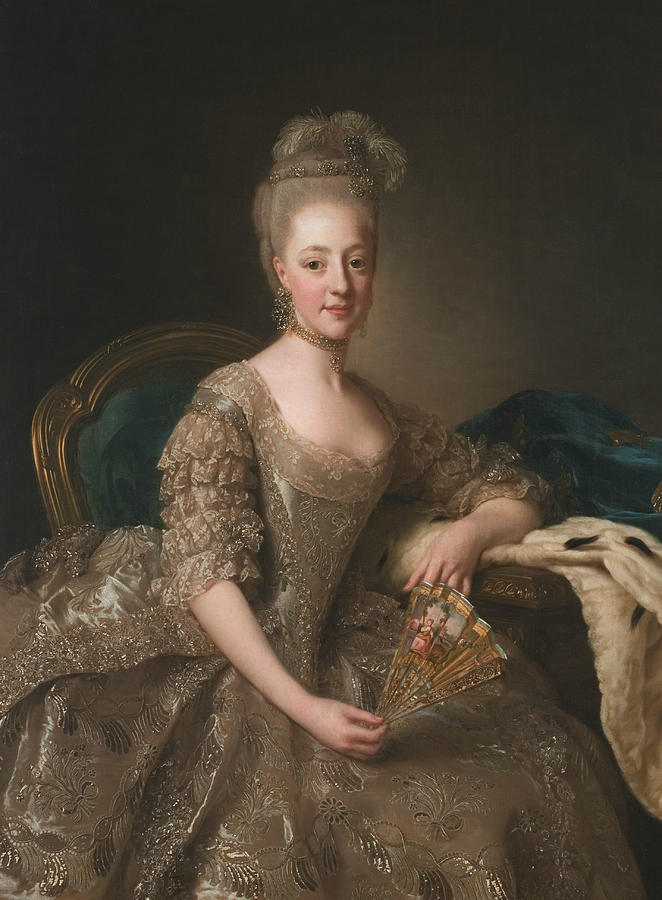 Portrait of Hedwig Elizabeth Charlotte of Holstein-Gottorp  Painting by Alexander Roslin