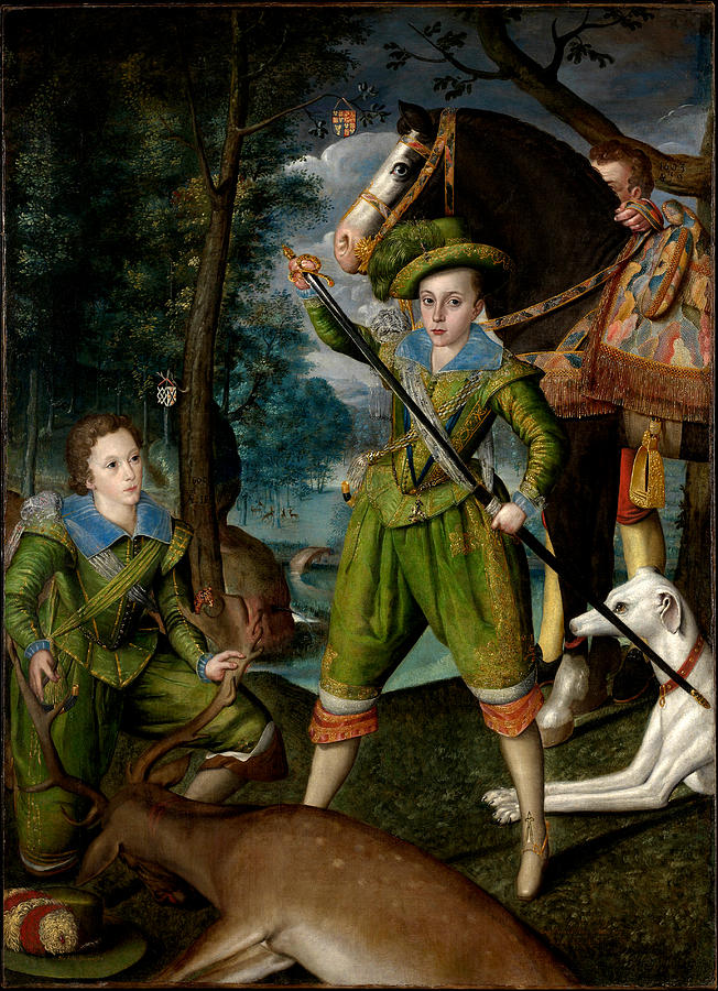 Portrait of Henry Prince of Wales and John Harington later 2nd Lord