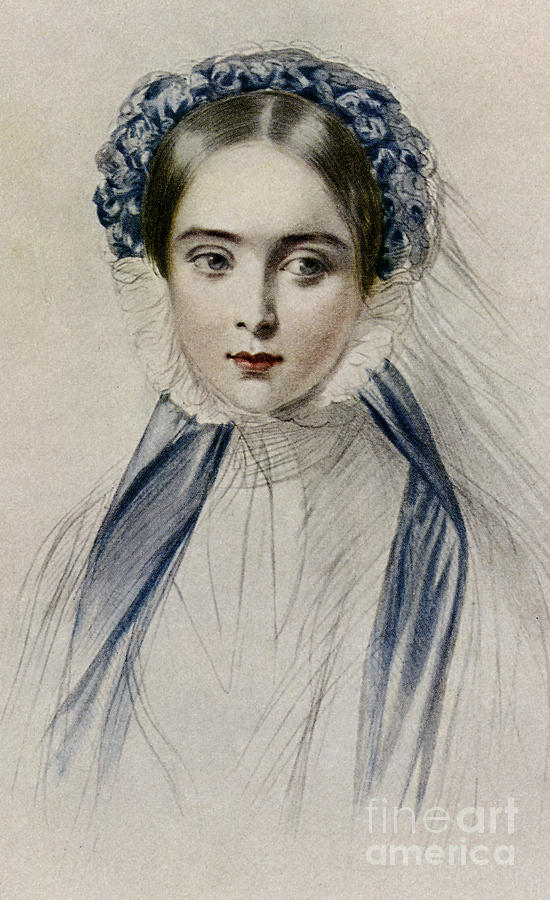 Portrait of Her Majesty Queen Victoria as a young woman by Emile Desmaisons Painting by Emile Desmaisons