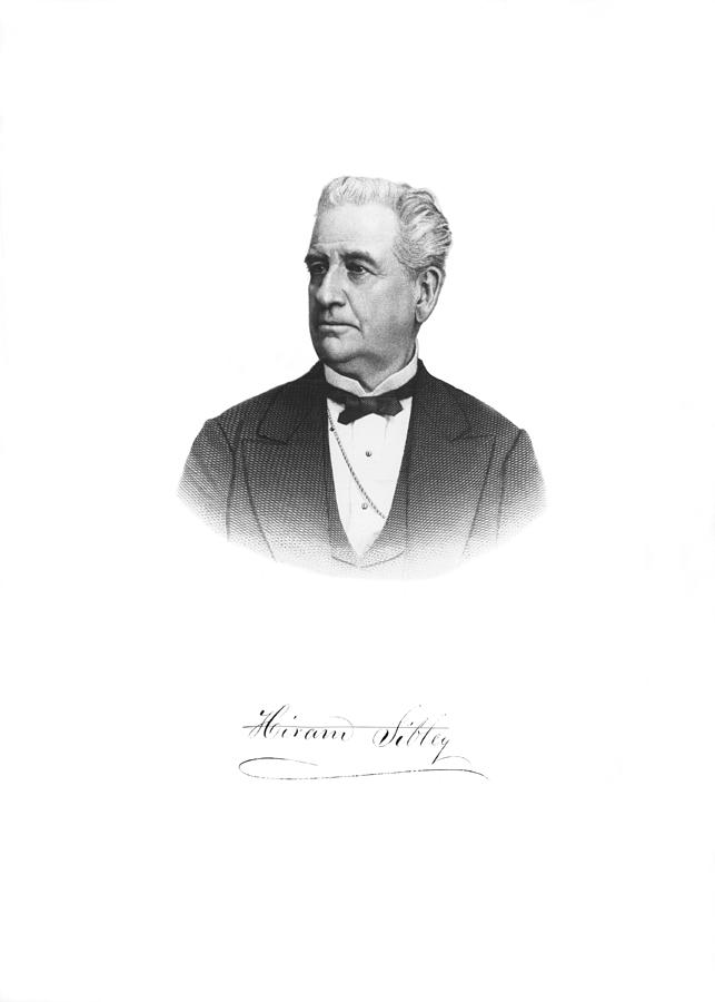 Portrait of Hiram Sibley Photograph by Underwood Archives