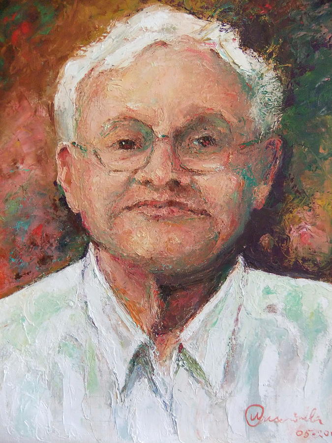 Portrait Painting - Portrait of Itzchak by Walter Casaravilla
