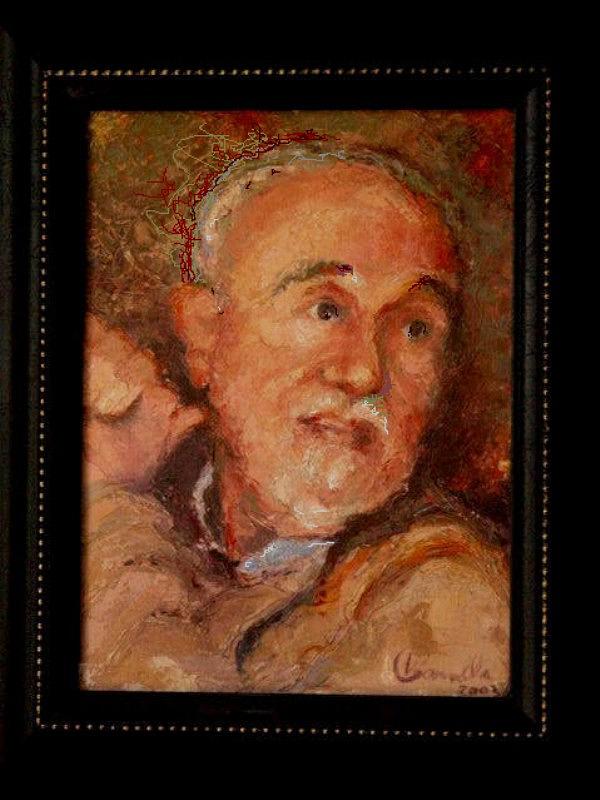Portrait of Jack Pollock Painting by Walter Casaravilla