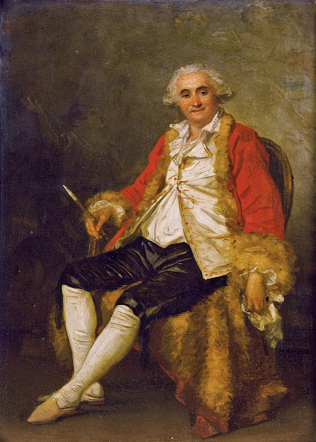 Portrait of Jean-Honore Fragonard Painting by Marguerite Gerard