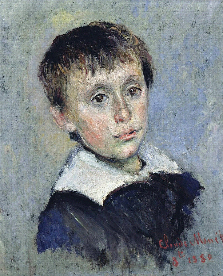 Portrait Of Jean Monet, 1880 Painting by Claude Monet | Fine Art America