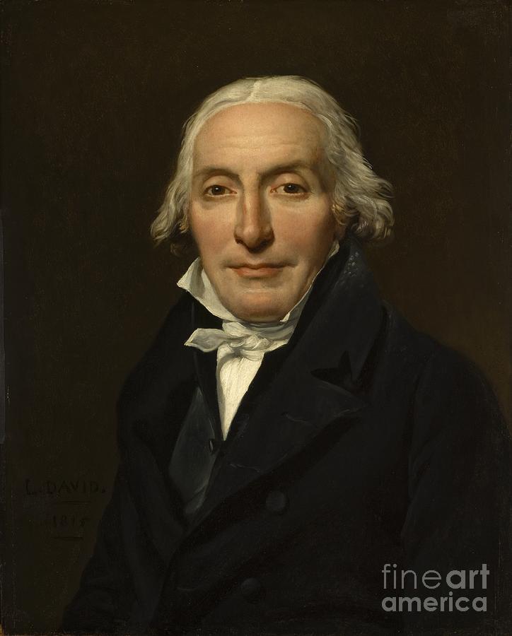Jacques-louis David Painting - Portrait of Jean-Pierre Delahaye by Celestial Images