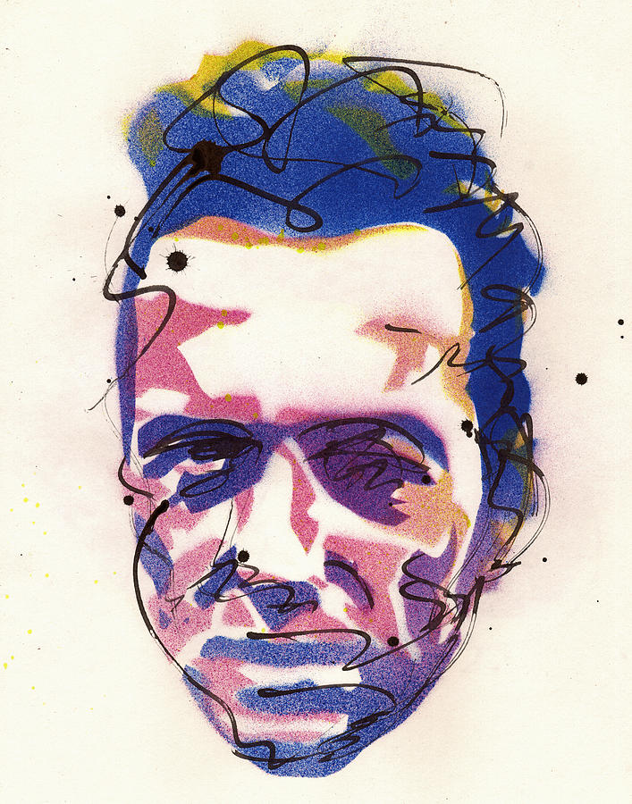 Joe Strummer Painting - Portrait of Joe Strummer by Ryan Hopkins