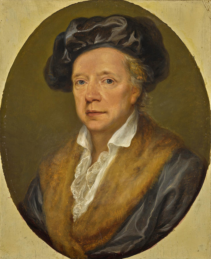 Portrait of Johann Friedrich Reiffenstein Painting by Angelica Kauffmann