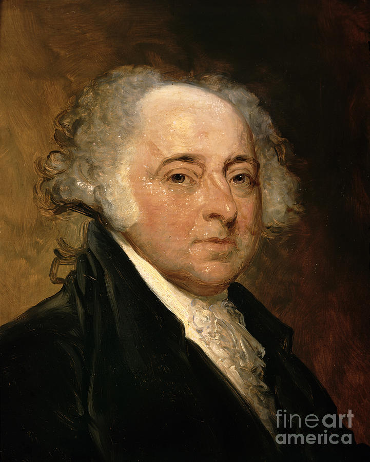 Portrait of John Adams Painting by Gilbert Stuart