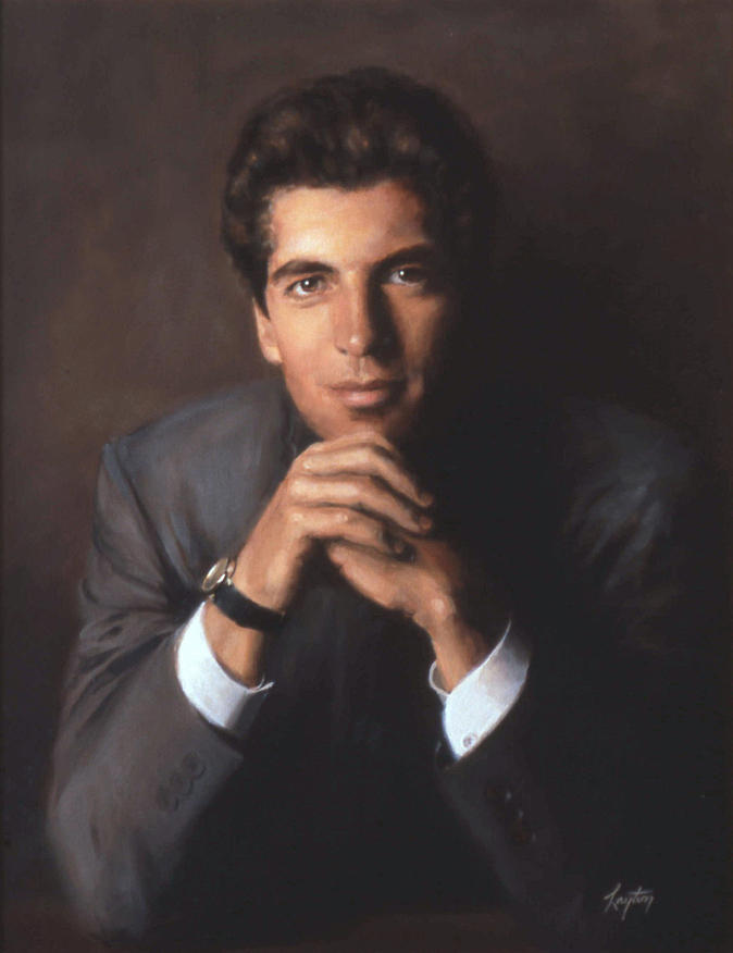 John Kennedy Jr. Painting - Portrait of John F. Kennedy Jr. by Shelley  Thayer Layton