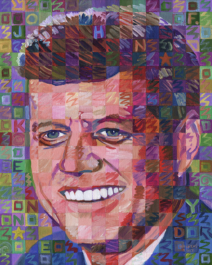 Portrait of John F. Kennedy Painting by Randal Huiskens - Fine Art America