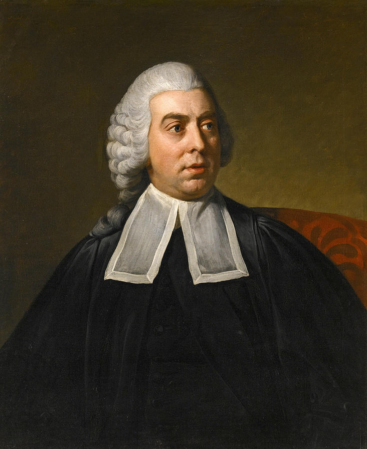 Portrait of John Lee Attorney-General wearing legal Robes Painting by Nathaniel Dance