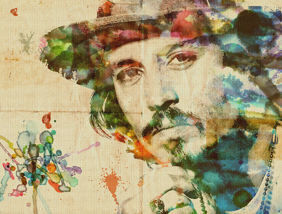 Edward Scissorhands Digital Art - Portrait of Johnny by Maria Arango