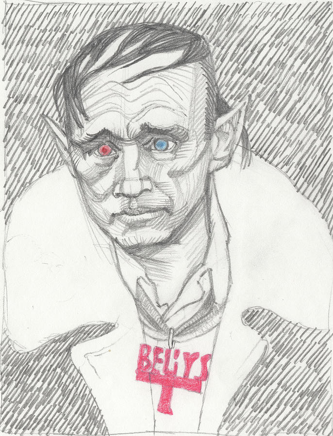 Portrait  of Joseph Beuys Drawing by David Dozier