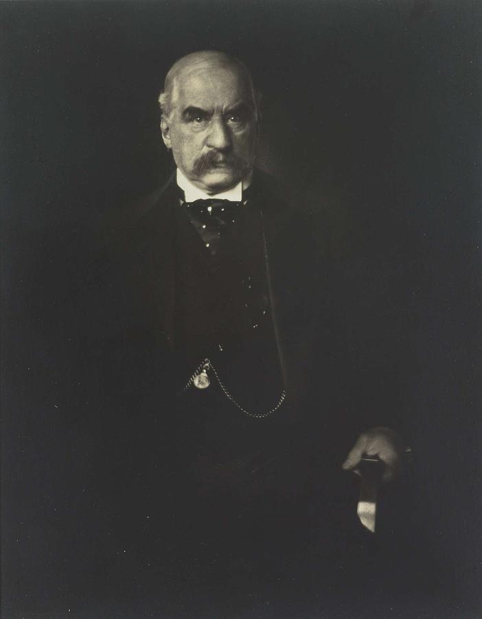 Portrait of J.P. Morgan, taken in 1903 by Edward Steichen Painting by Celestial Images