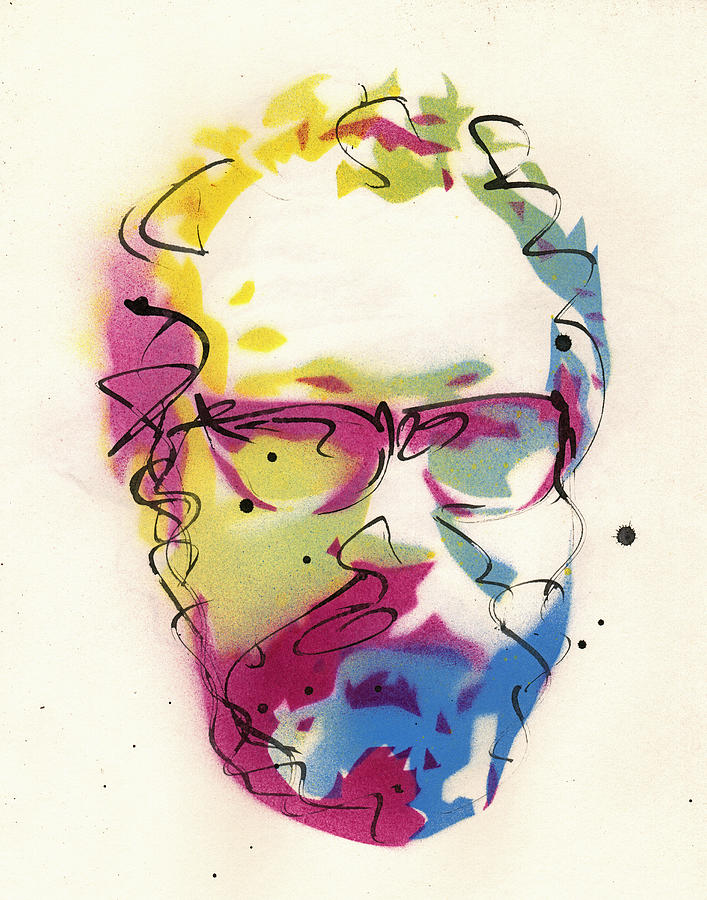 Egon Schiele Painting - Portrait of Julian Schnabel by Ryan Hopkins