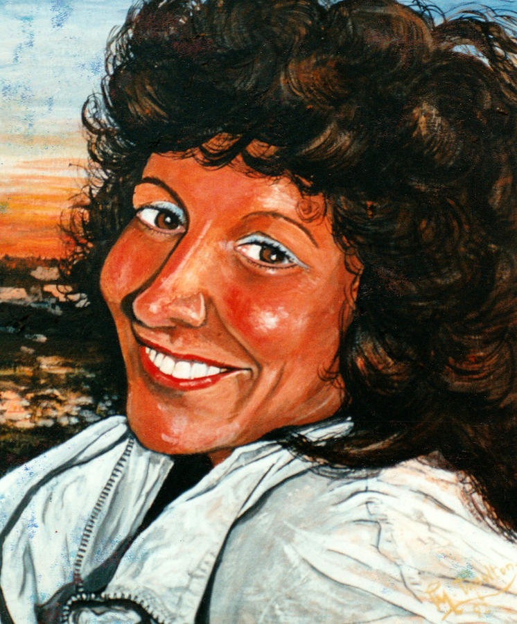 Portrait Of Kay In The South Of France Painting by Mackenzie Moulton