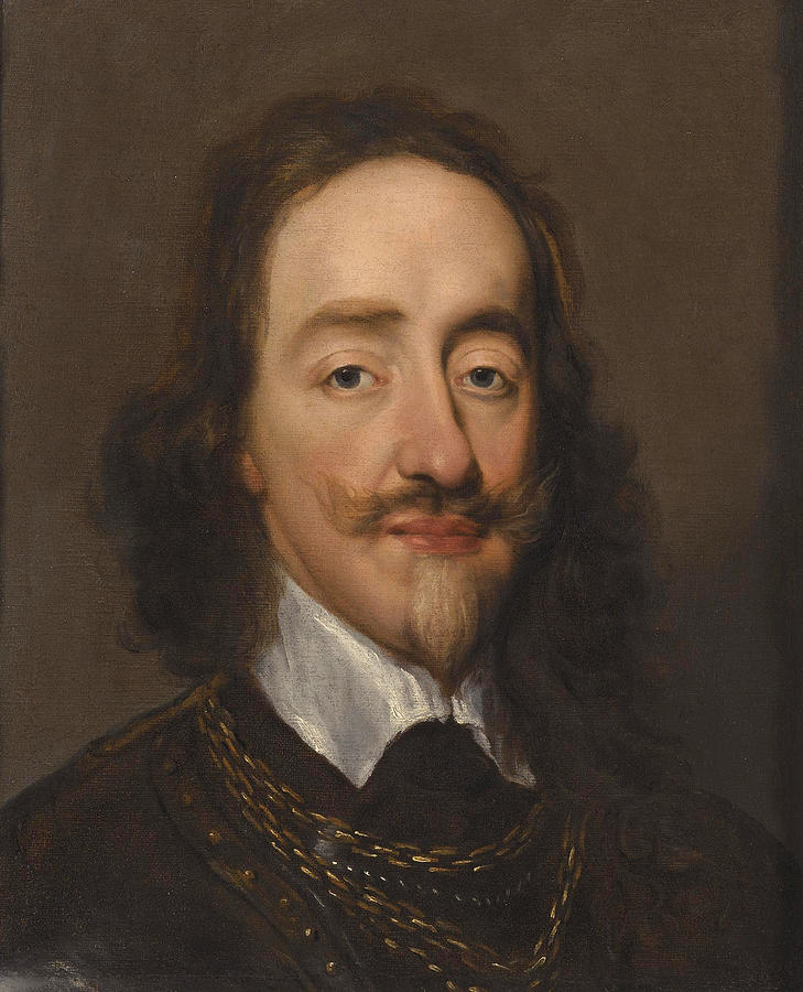Portrait of King Charles I Painting by William Dobson