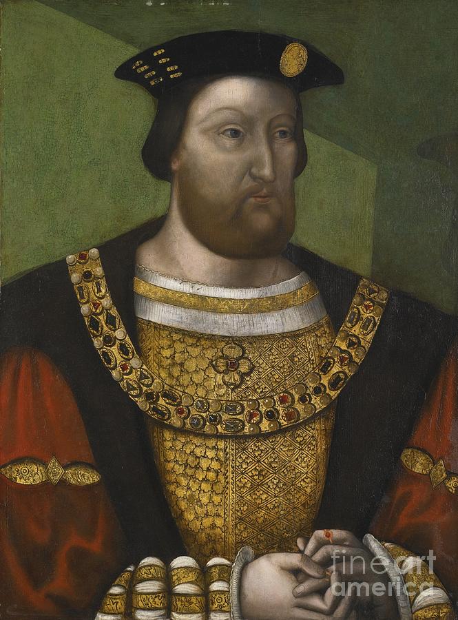 Portrait Of King Henry Viii Painting by MotionAge Designs