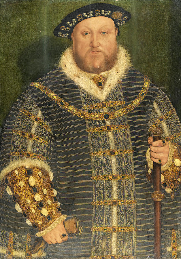 Portrait of King Henry VIII Painting by Workshop of Hans Holbein the Younger