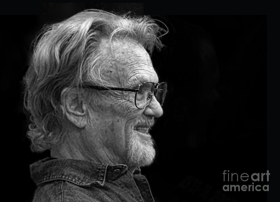 Portrait of Kris Kristofferson Photograph by Jim Fitzpatrick