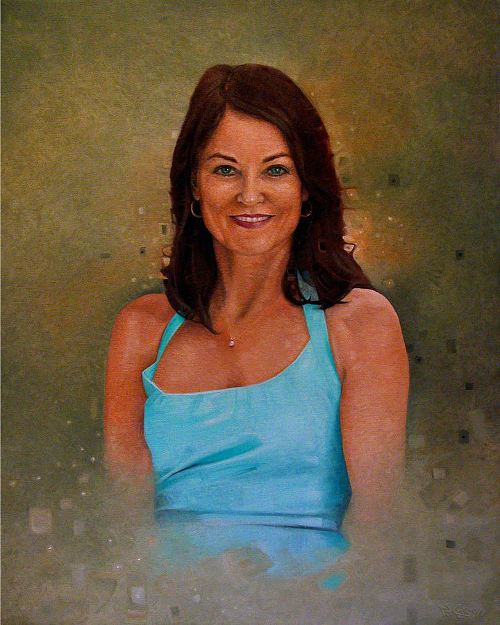 Portrait Of Kristie Painting By T S Carson Fine Art America