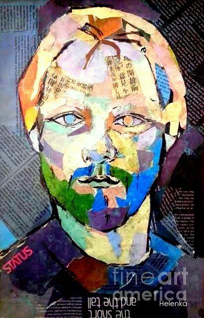 Portrait of Kurt Painting by Helena Wierzbicki