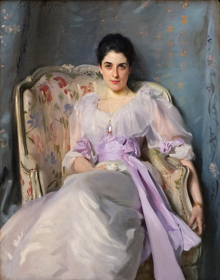 Portrait of Lady Agnew of Lochnaw Painting by John Singer Sargent