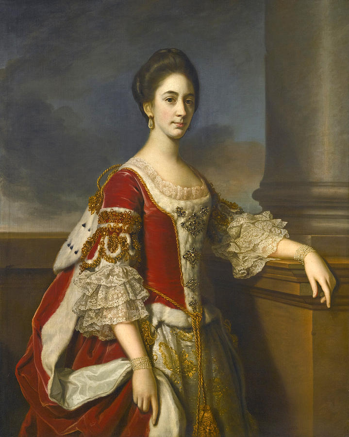 Portrait of Lady Elizabeth Compton later Countess of Burlington Painting by Nathaniel Dance