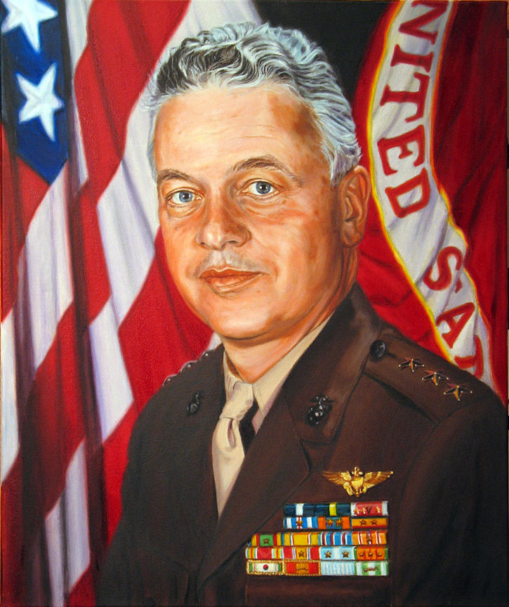 Portrait of Lieutenant General C. Axtell Painting by Christopher