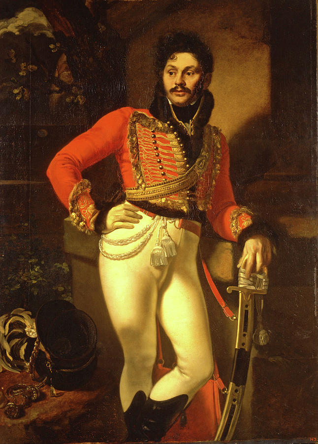 Portrait of Life Guard Colonel Yevgraf Davydov Painting by Orest Kiprensky