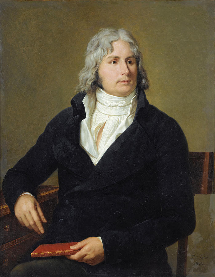 Portrait of Louis-Francois Bertin called Bertin lAine  Painting by Francois-Xavier Fabre