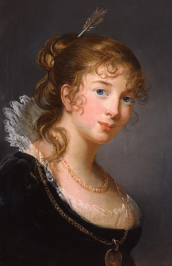 Portrait Painting - Portrait of Louisa Princess Radziwill  by Elisabeth Louise Vigee-Lebrun