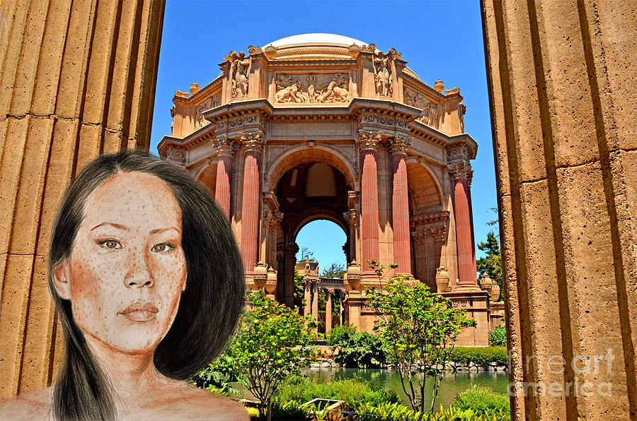 Portrait of Lucy Liu at the Palace of Fine Arts Photograph by Jim Fitzpatrick