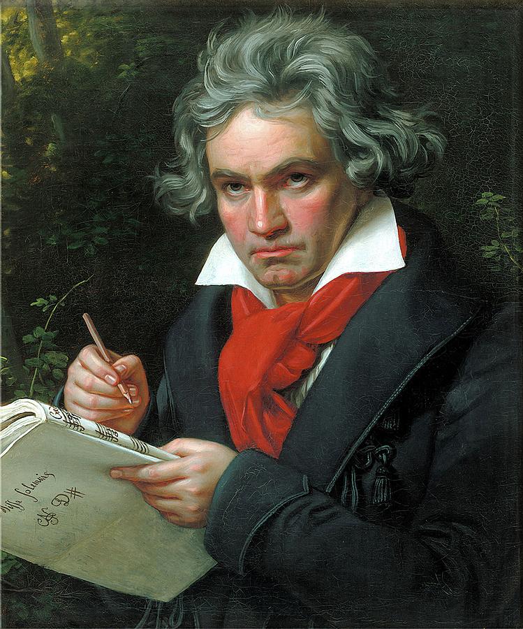Portrait of Ludwig van Beethoven  Painting by Joseph Karl Stieler