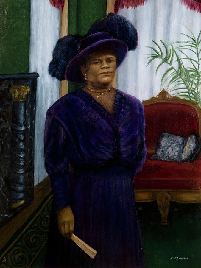 African-american Painting - Portrait of Madam C.J. Walker by Sylvia Castellanos