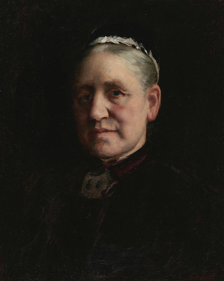 Portrait of Madam Verdier  Painting by Paul Peel