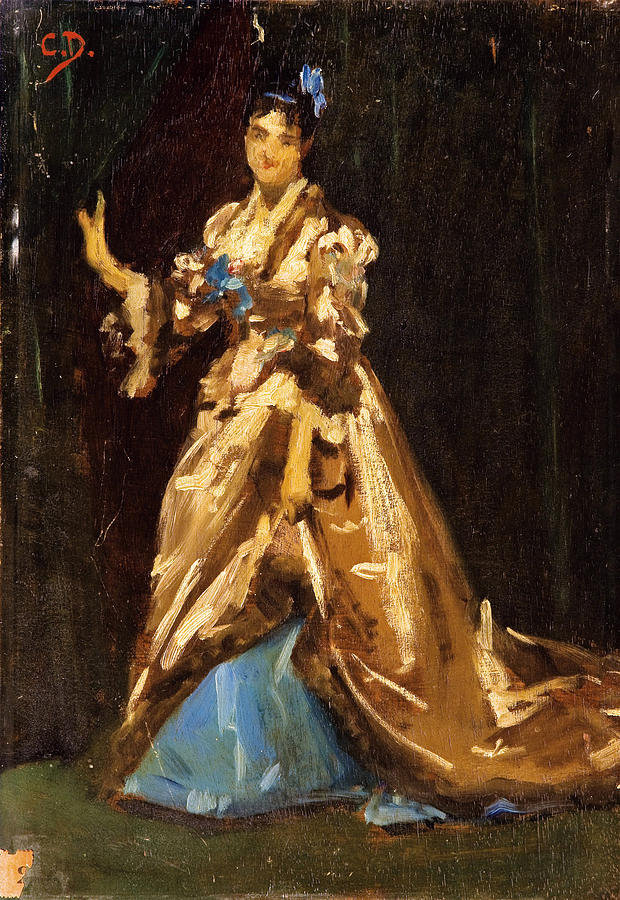 Portrait of Madame Ernest Feydeau Painting by Carolus-Duran