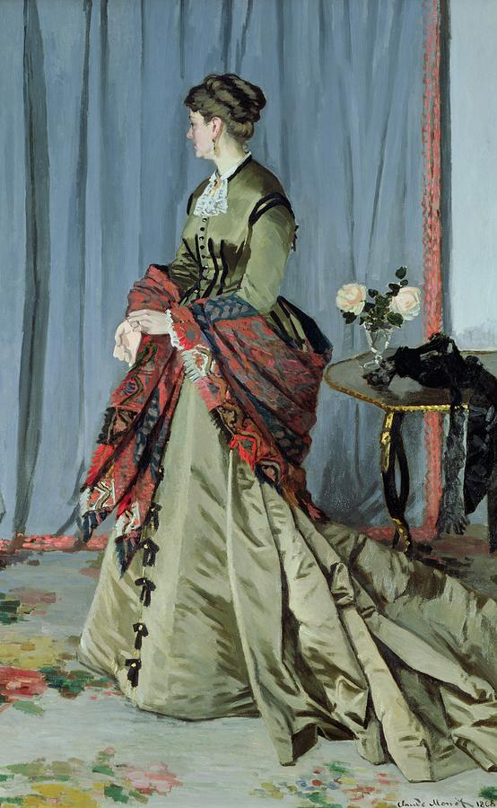 Claude Monet Painting - Portrait of Madame Louis Joachim Gaudibert by Claude Monet