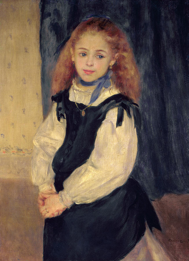 Pierre Auguste Renoir Painting - Portrait of Mademoiselle Legrand by Pierre Auguste Renoir