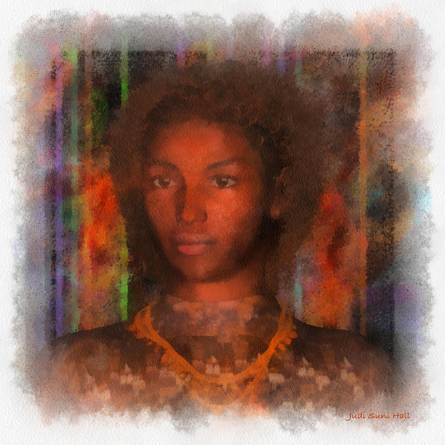 Portrait of Maillie Digital Art by Judi Suni Hall