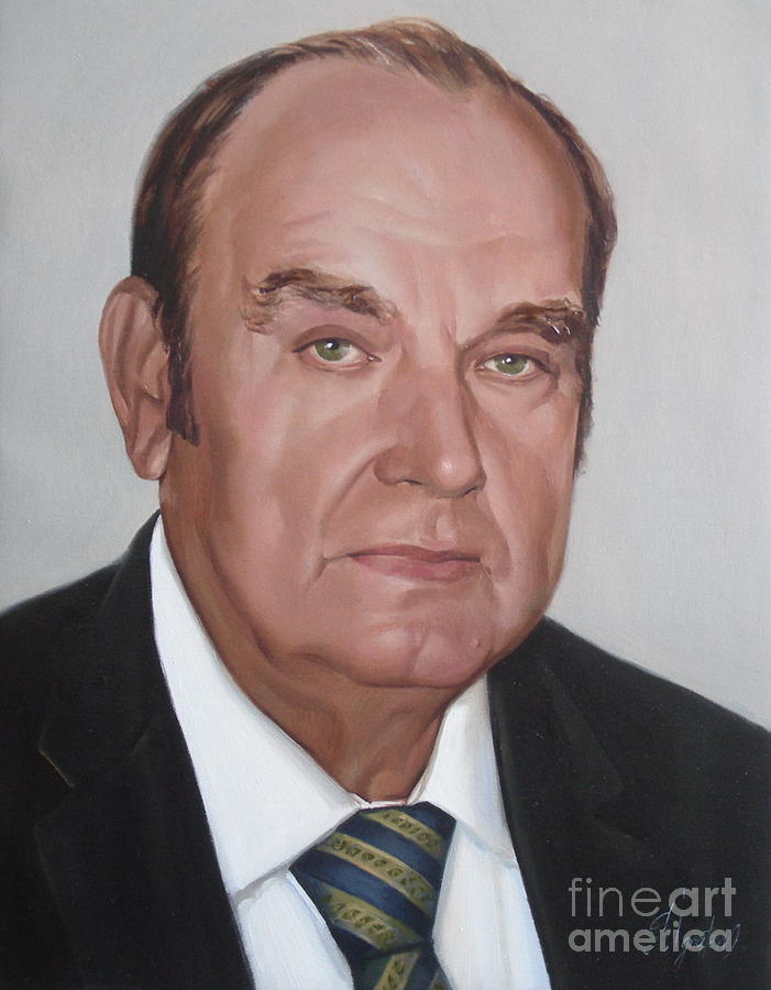 Portrait of man2 Painting by Sergey Ignatenko