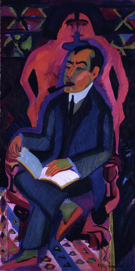 Portrait of Manfred Schames by Ernst Ludwig Kirchner 1925 Painting by Movie Poster Prints