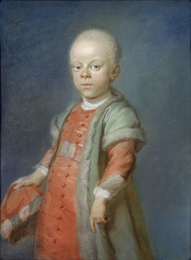 Portrait of Maponde Pastel by Jean-Baptiste Perronneau