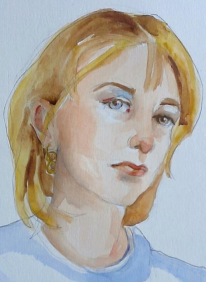 Portrait Of Mara Painting By Janet Butler 