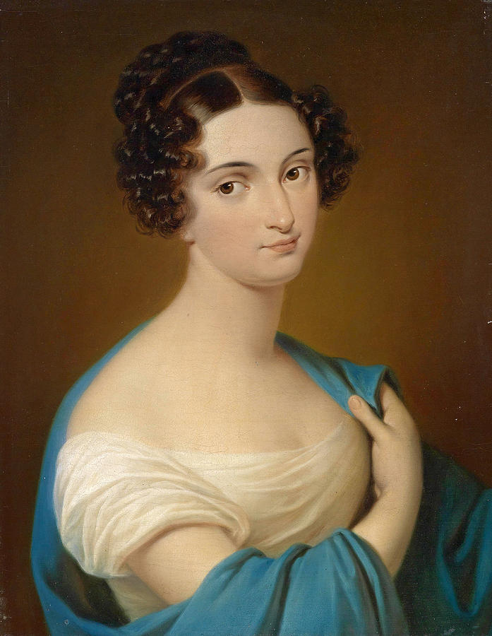 Portrait of Maria Despina Nitto  Painting by Carl von Saar