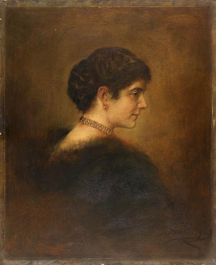 Portrait of Maria Firmian Kuffner Photograph by Franz von Lenbach