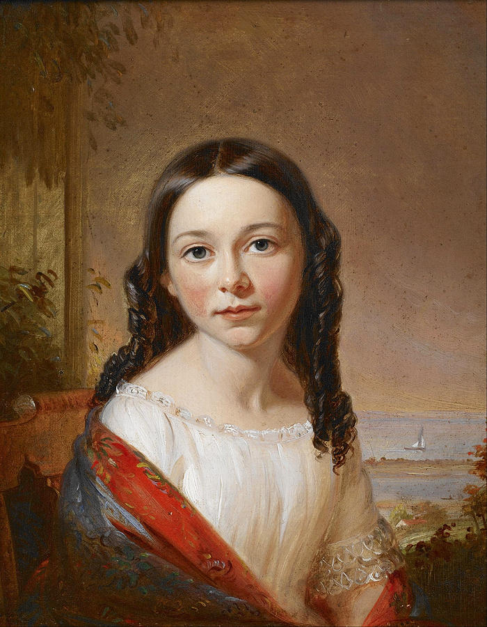 William Sidney Mount Painting - Portrait of Maria Seabury by William Sidney Mount