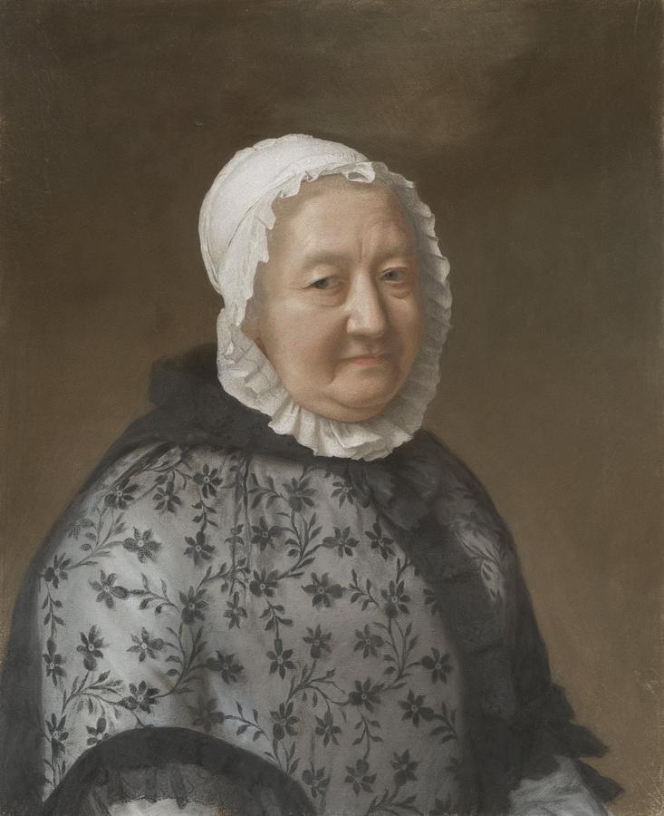 Portrait of Marie-Congnard Batailhy, grandmother of the wife of the artist, known as  La dame aux de Painting by Celestial Images