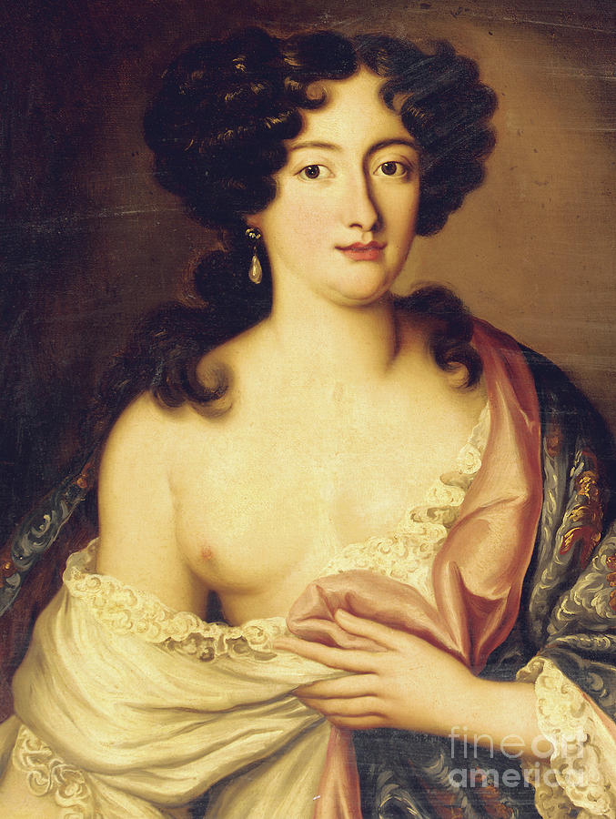Portrait of Marie Mancini  Painting by Pierre Mignard