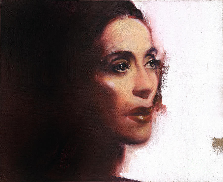 Portrait of Martha Graham Painting by Ritchard Rodriguez